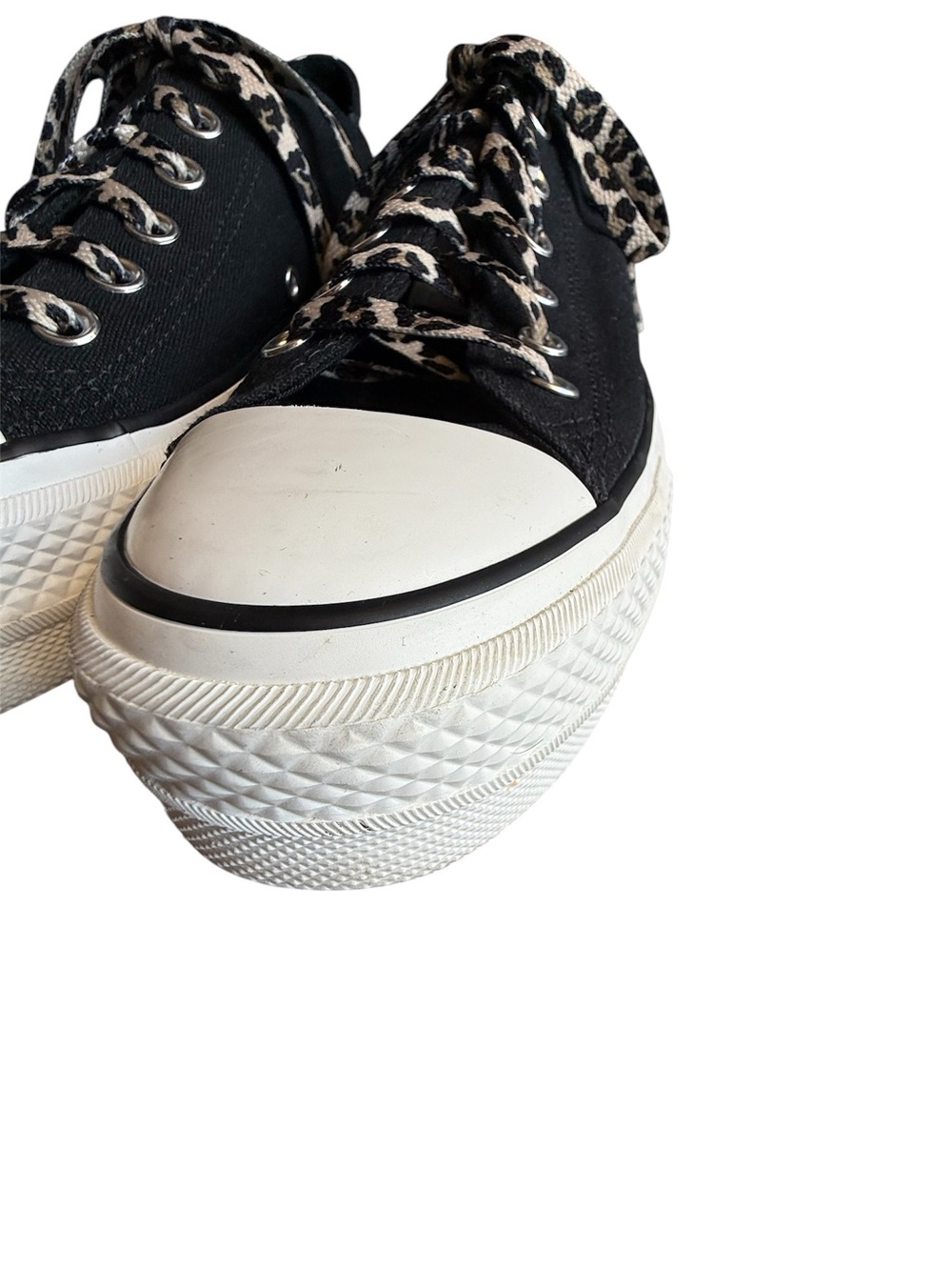 Converse Chuck Taylor Lift All Star Archive with leopard laces in black size 9 - Picture 9 of 15